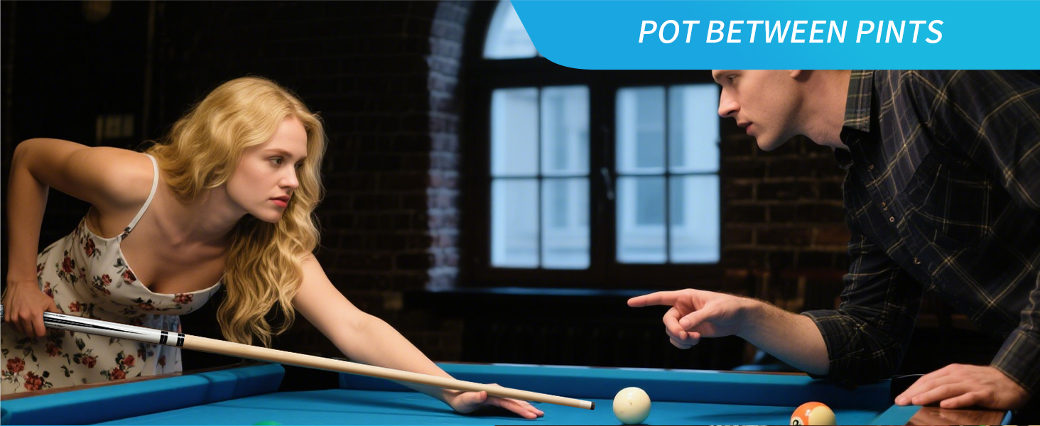 Більярдний кий Horse Billiard з наконечниками 13 мм, 147 см, включає рукавички та крейду, для дорослих, дизайн Gotik, Ahorn/Eschenholz