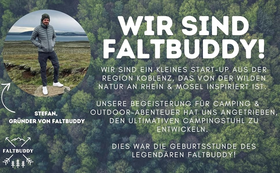 Крісло для кемпінгу Faltbuddy® 2-в-1: стілець та лежак, 180 кг, чорний, з великою сумкою-холодильником. Ідеально для риболовлі, пляжу, фестивалів та відпочинку на природі.