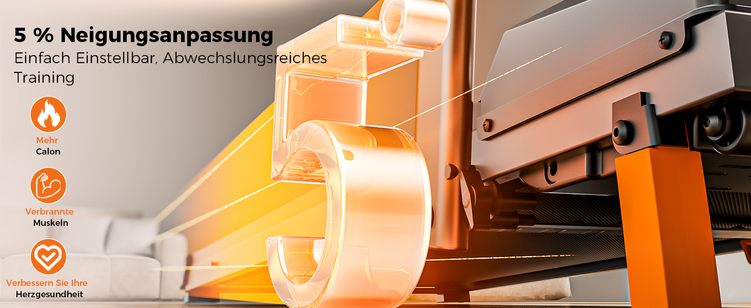 Бігова доріжка для дому та офісу, Walking Pad з нахилом 5%, потужність 2.5 HP, тиха бігова доріжка з пультом дистанційного керування, до 150 кг, чорний колір