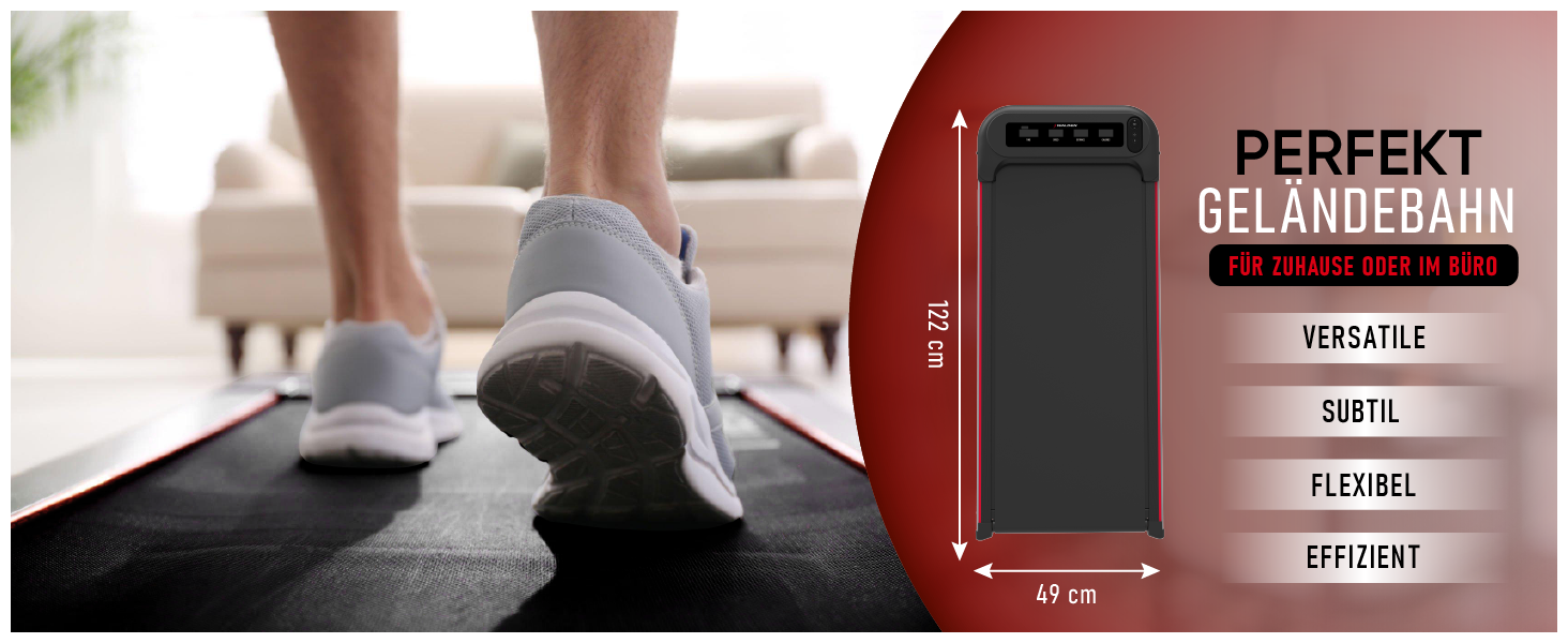 Електричний біговий тренажер Walden F2200 для дому та офісу, ультратонкий та вузький