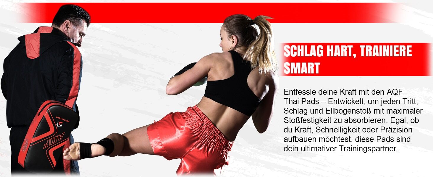 Захисний рукав для ударів AQF - Kickboxing, Muay Thai, MMA, Karate (червоний)