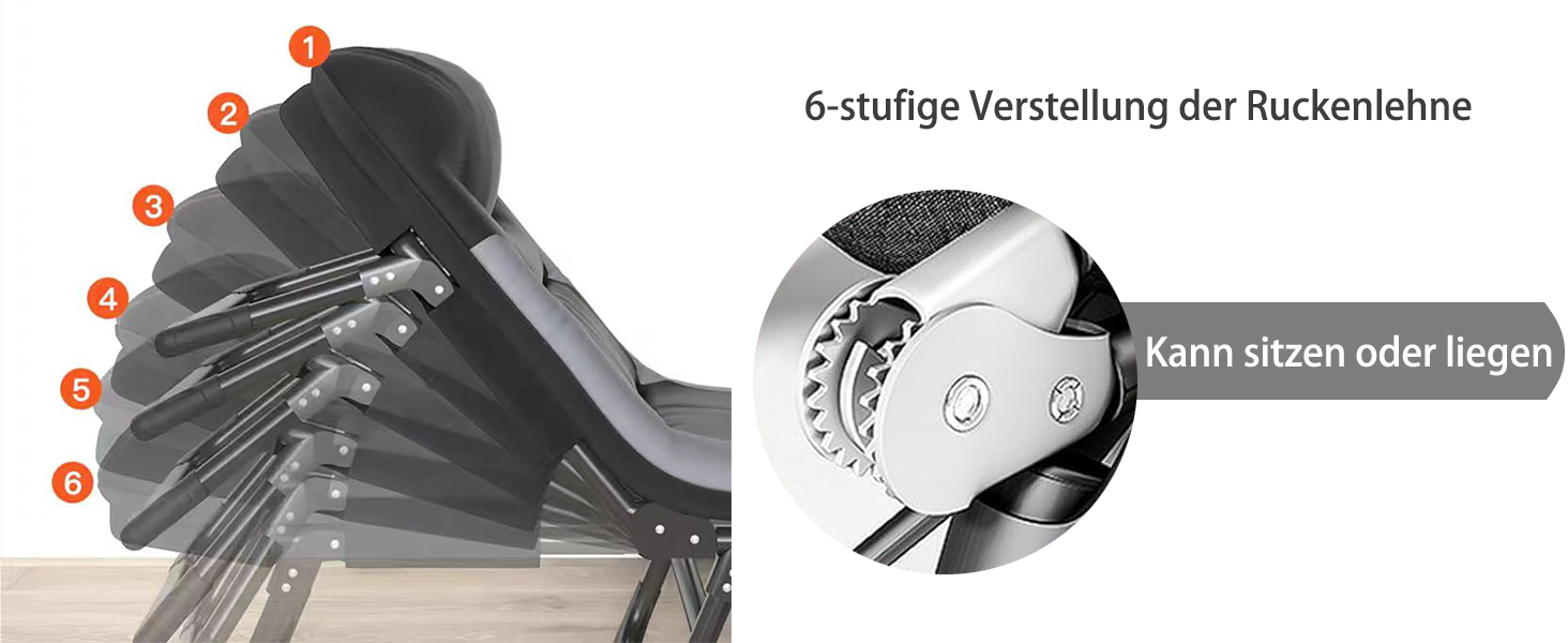 Розкладне ліжко Cozykimo для кемпінгу з матрацом: туристичне, для риболовлі, гостей, сад, будинок (чорне)