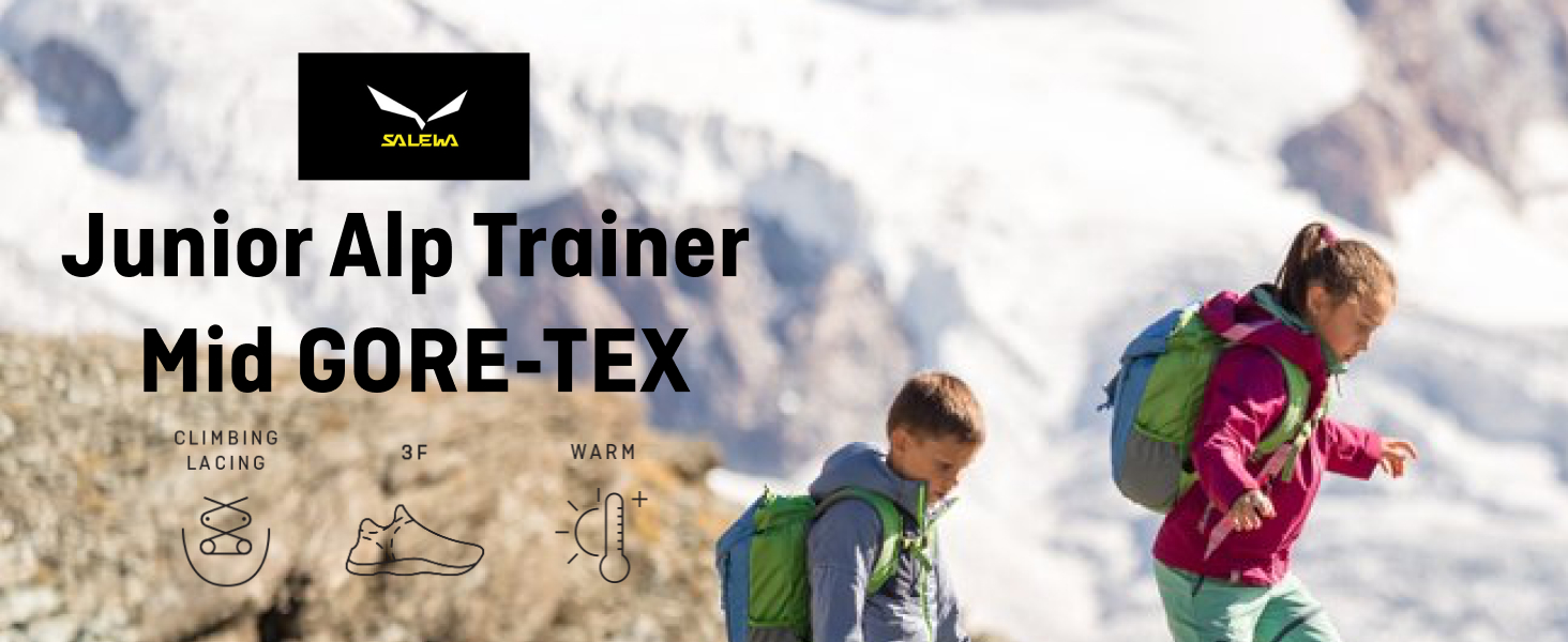 Трекінгові черевики Salewa Alp Trainer Mid Gore-Tex для дітей, розмір 26 EU, Dark Denim Charcoal