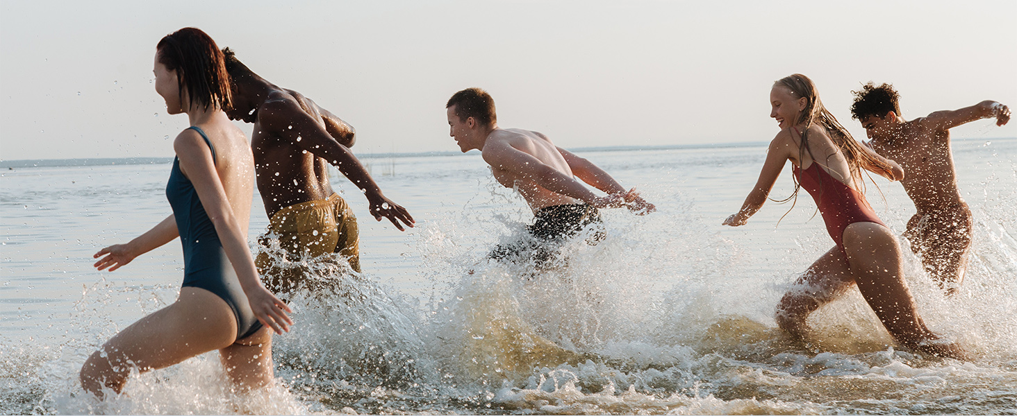 Водні шкарпетки WateLves: унісекс, для чоловіків та жінок, швидко сохнуть, з антиковзкою підошвою та широкою носовою коробкою. Білий, оранжевий, 39 EU