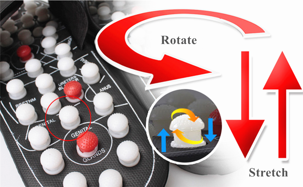 Масажер для ніг TOPINCN, тапочки, пластик, акупресура, масаж ніг, рефлексологія, зняття стресу, акупресура, тапочки, подарунок 38-39