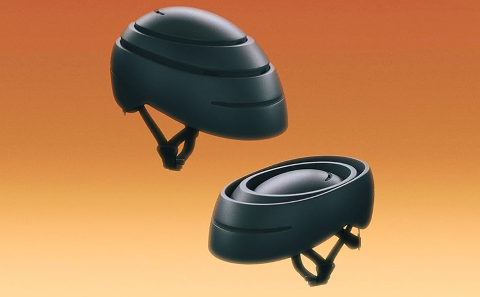 Шолом велосипедний CLOSCA Faltbar чорний L - складаний, легкий, для міста та електросамокатів, унісекс