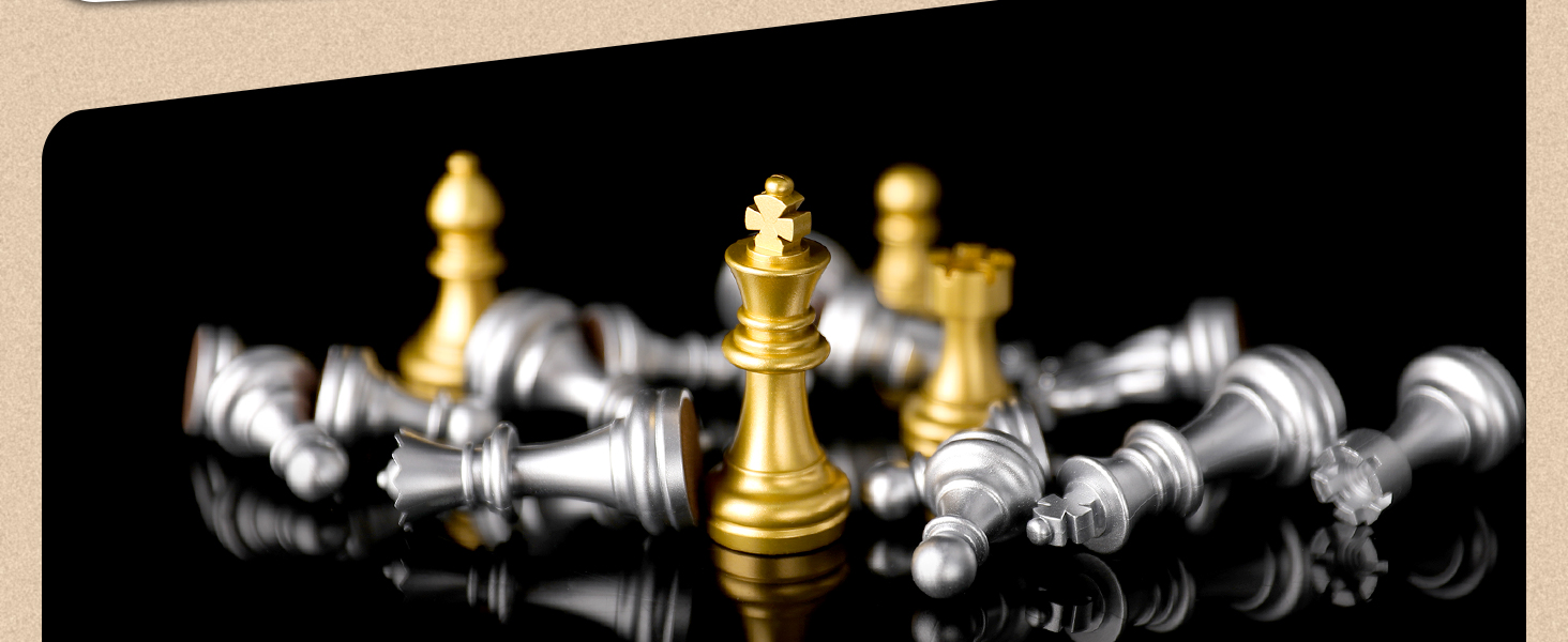 Набір для гри в шахи Peradix з магнітним складанням, 25*25 см, золотий (для дітей від 6 років)