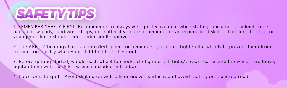 Регульовані ролики для дітей (дівчатка та хлопчики), ролики з підсвічуванням коліс, для занять спортом в приміщенні та на вулиці, фіолетовий & синій, чорний & фіолетовий