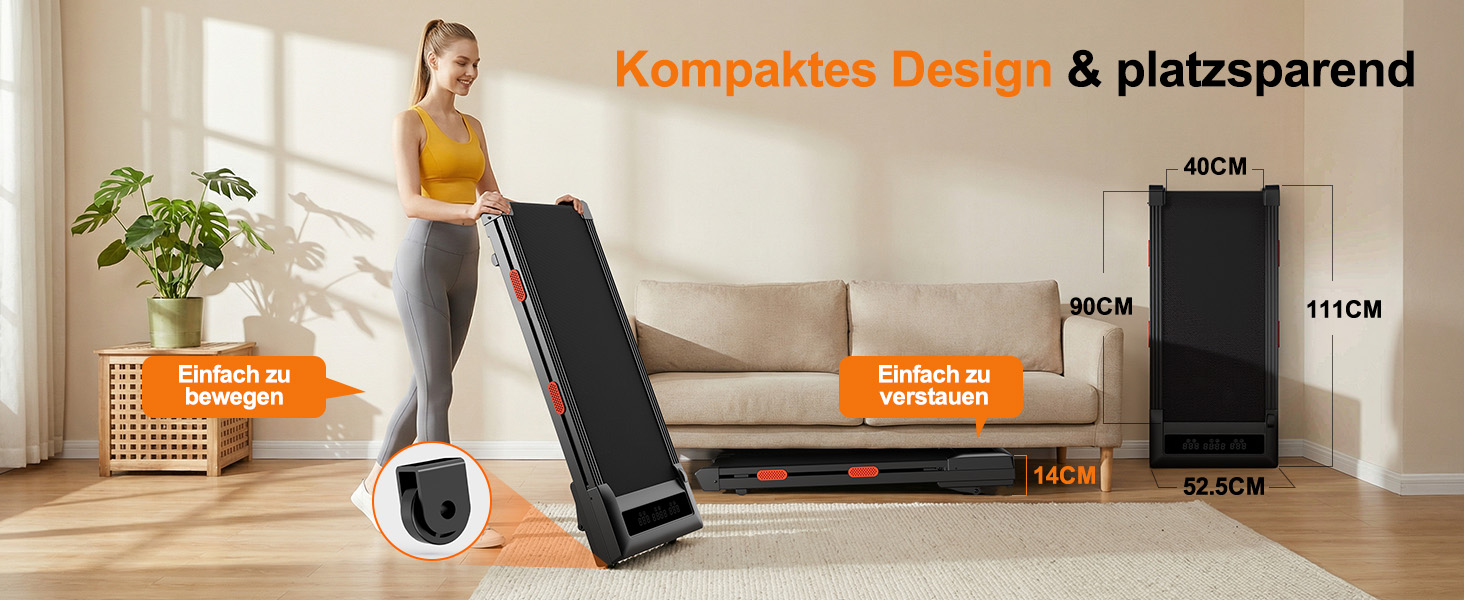 Бігова доріжка Lacuffy Walking Pad з нахилом для дому та офісу, керування через додаток, AI-тренування, підтримує до 136 кг, 90 см, чорна