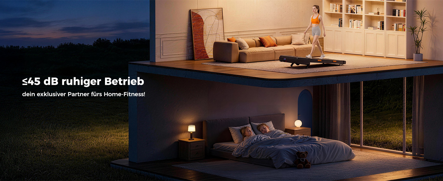 Walking Pad з регулюванням нахилу 12%, амортизація, біговий стіл з розумним додатком, двигун 2.5PS, для дому та офісу, пульт дистанційного керування та LED дисплей, 180 кг, автоматичний нахил та додаток