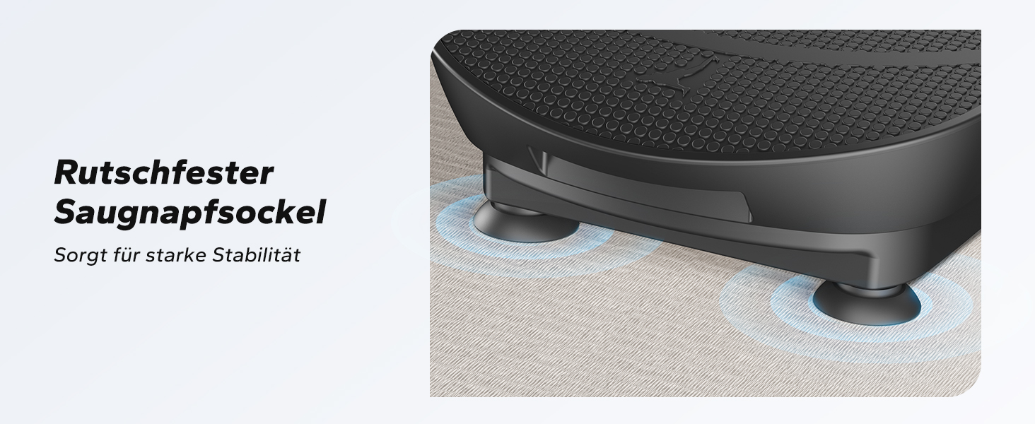 Вібраційна платформа MERACH для тренувань всього тіла, побудова та формування м'язів, автоматичне регулювання швидкості, Bluetooth-динамік, чорний