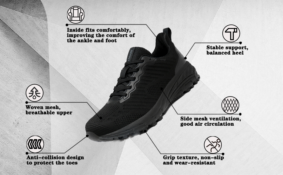 Кросівки для бігу та занять спортом Frysen: чоловічі та жіночі, сірі (47 EU)