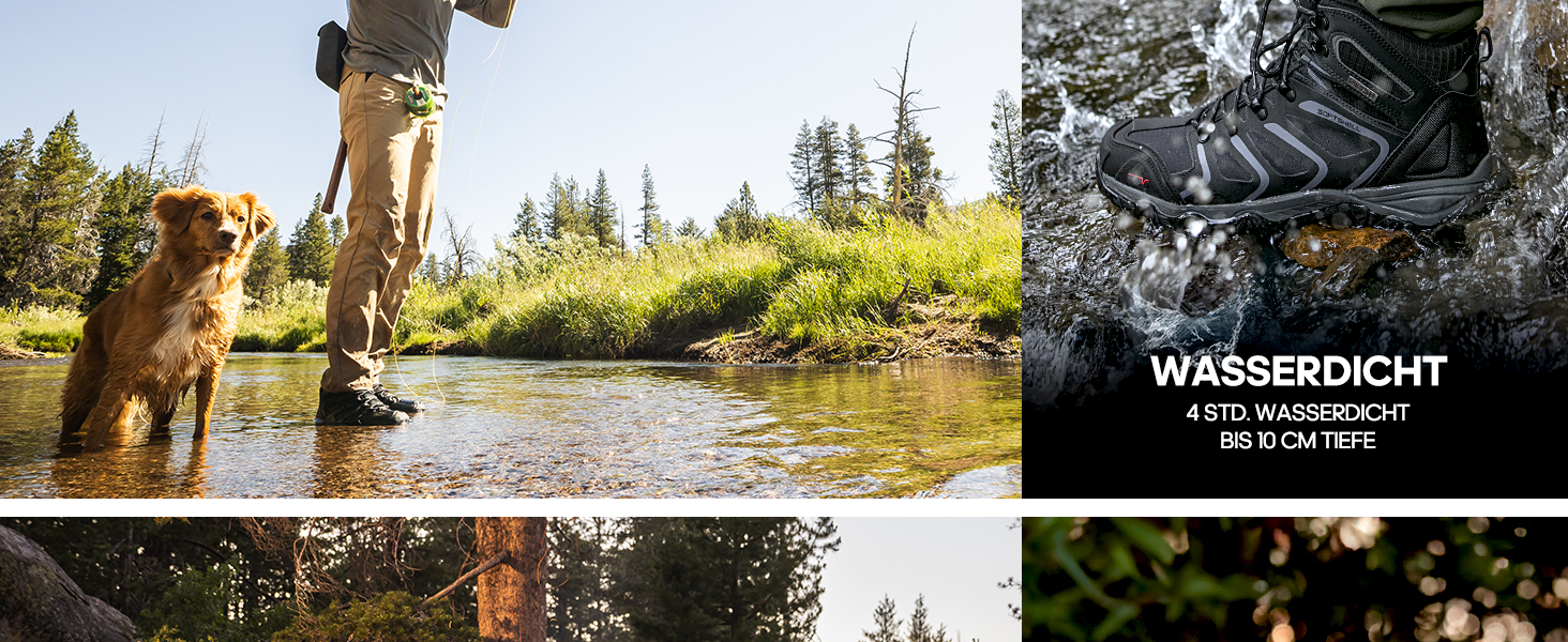 Чоловічі туристичні черевики NORTIV 8 для хайкінгу та трекінгу, водонепроникні, для скелелазіння, розмір 43 EU, коричнево-чорні