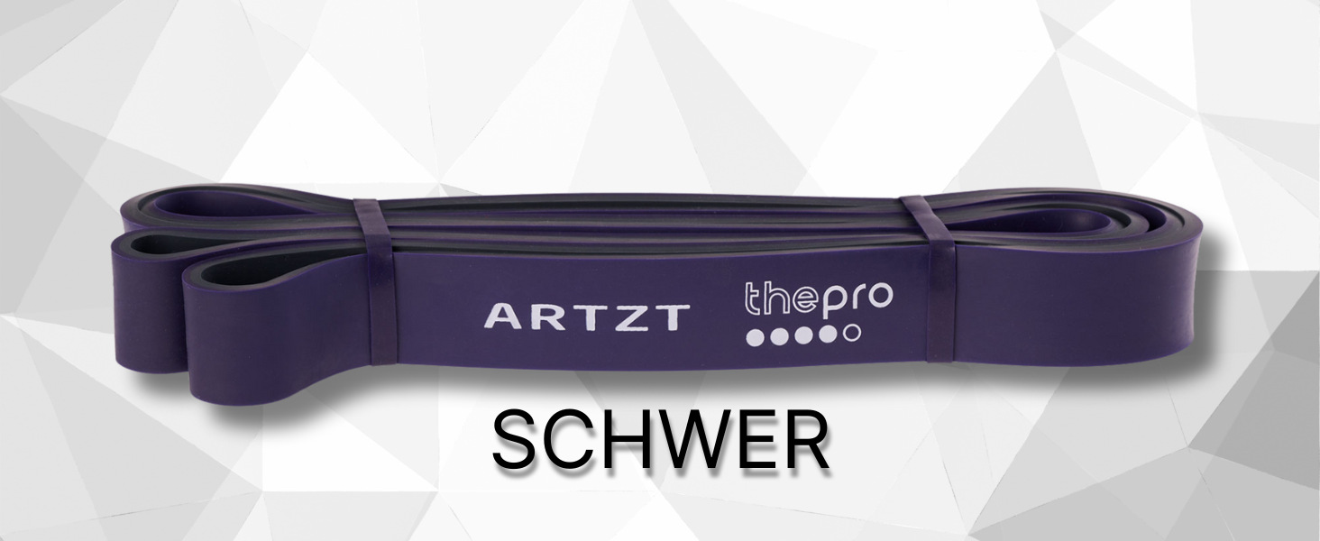 Набір еластичних стрічок для фітнесу ARTZT thepro: 5 рівнів опору, для силових тренувань, розтяжки та реабілітації, Loop Band 208 см