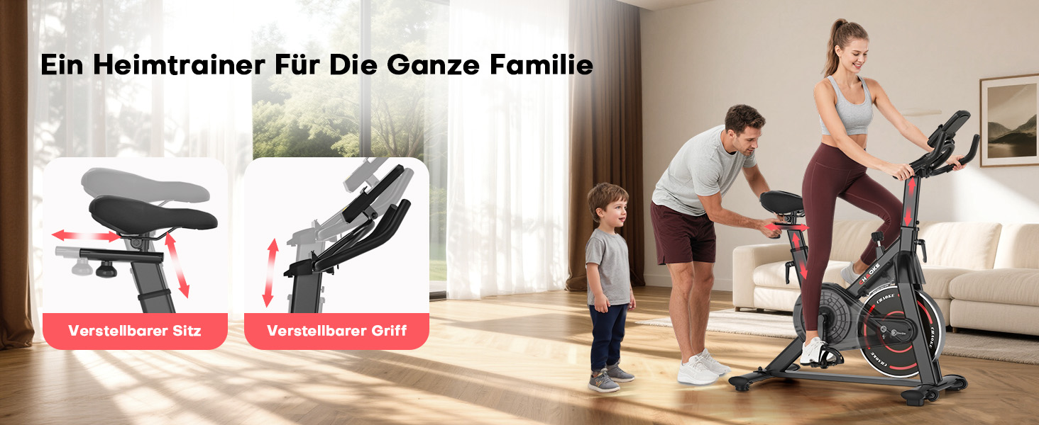 Hometrainer CHAOKE з LCD-монітором: тихе кардіотренування вдома, до 150 кг, чорно-синій