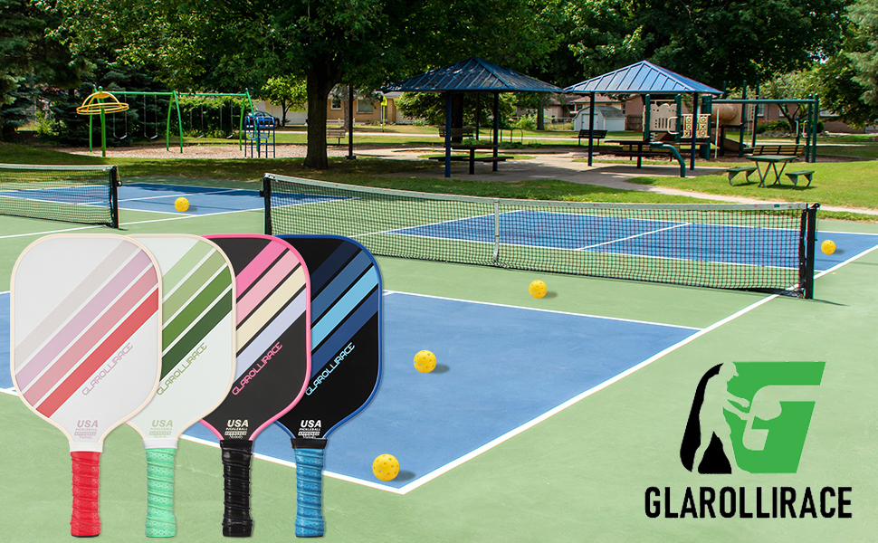 Набір для піклболу з 4 ракетками: схвалено USAPA, скловолокно, PP-ядро 13 мм, 4 м'ячі