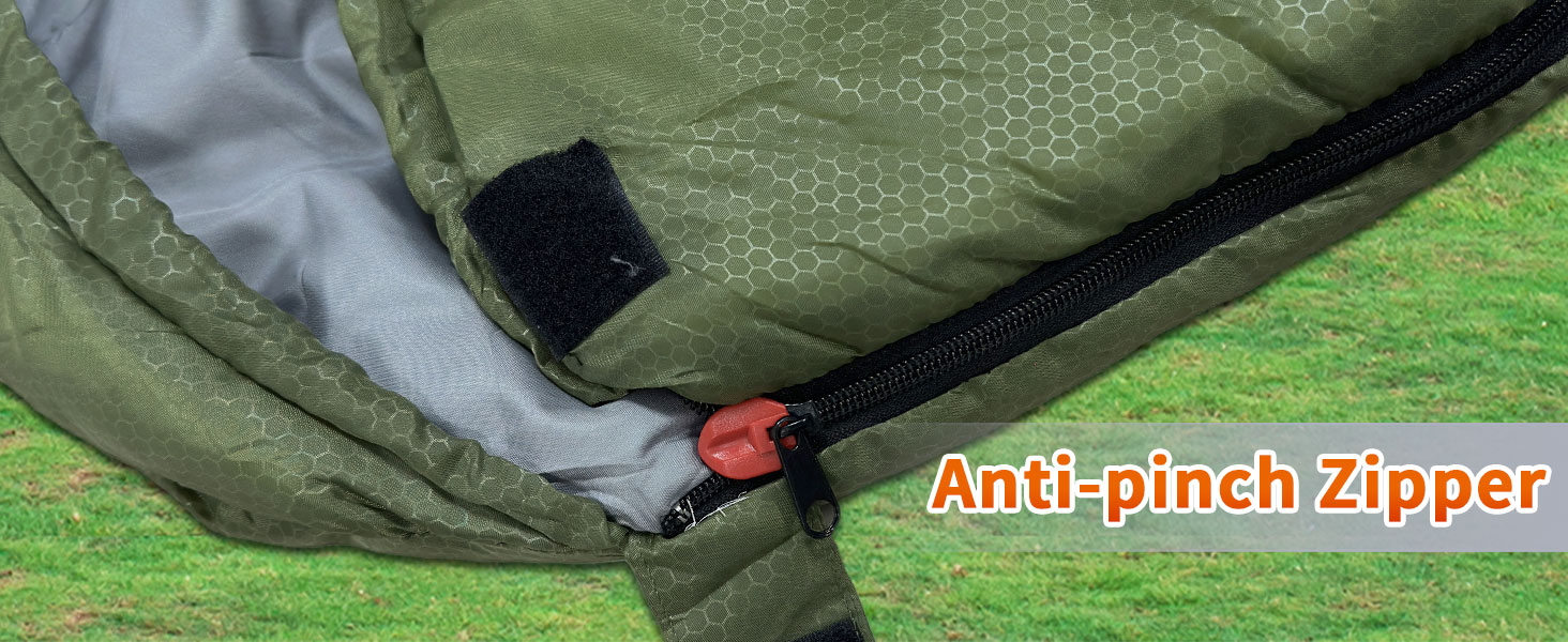 Сплячий мішок Outdoor для дорослих, машинного прання, зимовий, водонепроникний, 3-4 сезони, з компресійним мішком, для кемпінгу, піших прогулянок, подорожей, 0°C-Комфорт, Чорний (10°C-Комфорт Оливковий, 220x85CM-L)