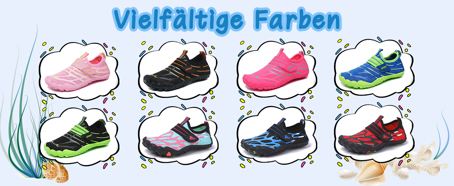 Дитячі аквашузи Hanani для хлопчиків та дівчаток. Легкі, швидковисихаючі, для плавання та відпочинку на пляжі. Розмір 34 EU, червоний колір