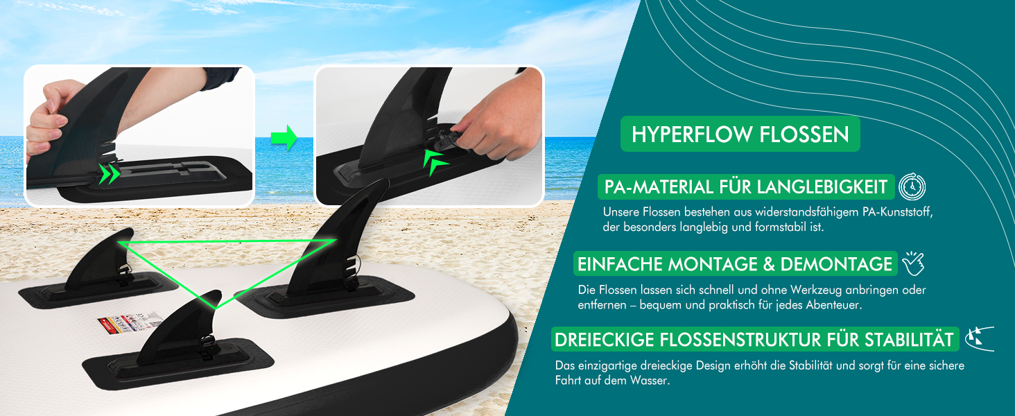 Надувний SUP-борд FunWater 320CM – комплект: весло, рюкзак, 3 ласти, насос, лінія. Підходить для початківців та досвідчених. 10' 6