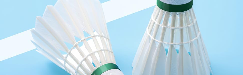 Ручки для бадмінтона Philonext для стайні та екологічного спортивного тренування, м'ячі для бадмінтона, для гри в приміщенні та на вулиці, білі спортивні ручки