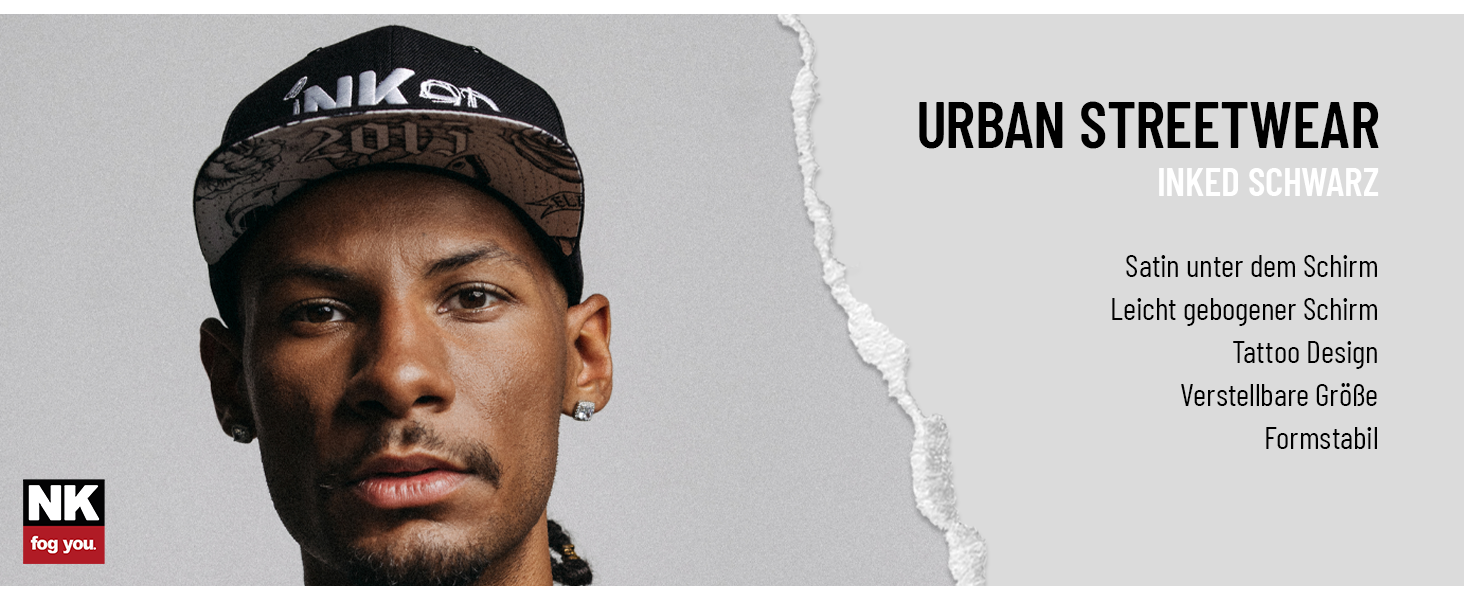 Кепка-снэпбек Nebelkind Inked Black — унісекс бейсболка з прямим козирком, регульований розмір, стильна вулична кепка (Streetwear), чорна