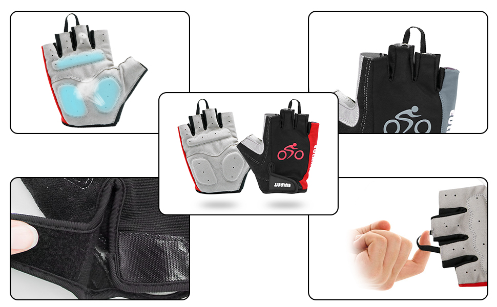 Велосипедні рукавички ONTYZZ: фітнес, тренування, для жінок та чоловіків, спортивні, безпальцеві, XL, блакитні