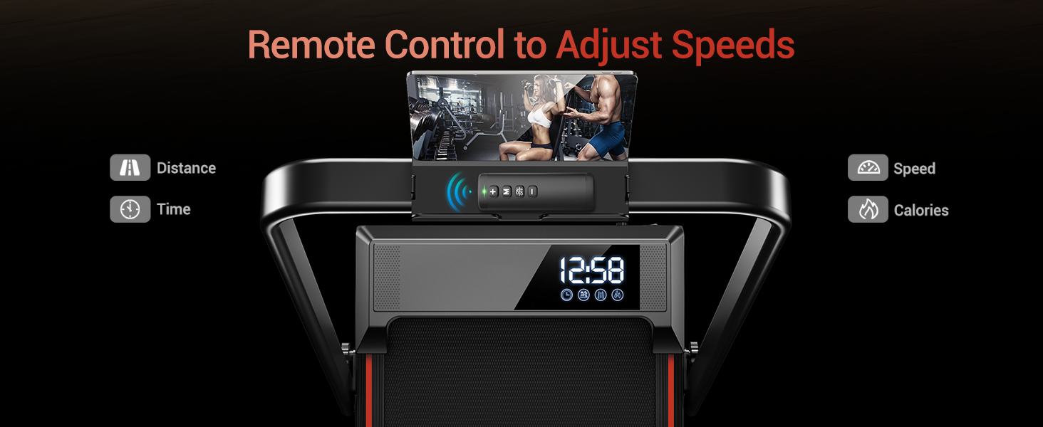 Біговий тренажер для дому складний, 12 км/год, з нахилом 15%, Walking Pad, максимальне навантаження 136 кг