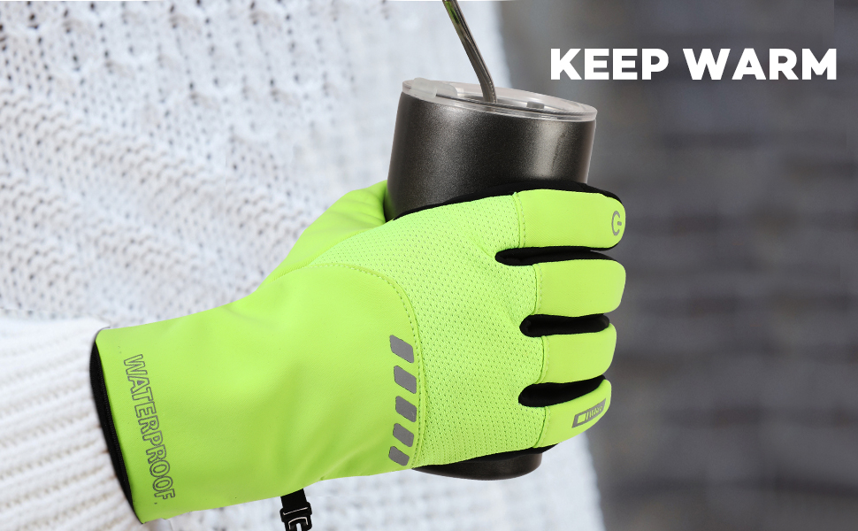 Зимові рукавички для чоловіків, водонепроникні, з підтримкою сенсорного екрану, флісові, теплі, термо, для велосипеда, мотоцикла, катання на лижах, чорні XL