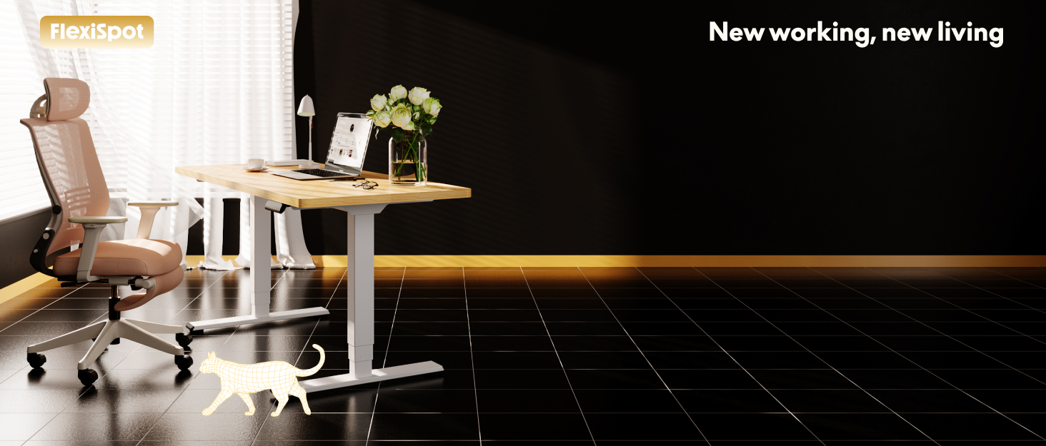 Біговий тренажер FlexiSpot 4-в-1 для дому та офісу, тихий, портативний, з пультом та LED дисплеєм, чорний