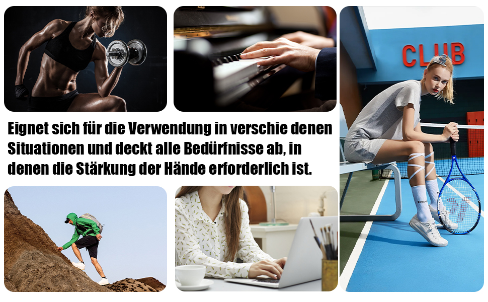 Набір для тренування рук MOORSTDEL: 6шт. Тренажери для пальців, кисті, силові вправи, реабілітація, ерготерапія