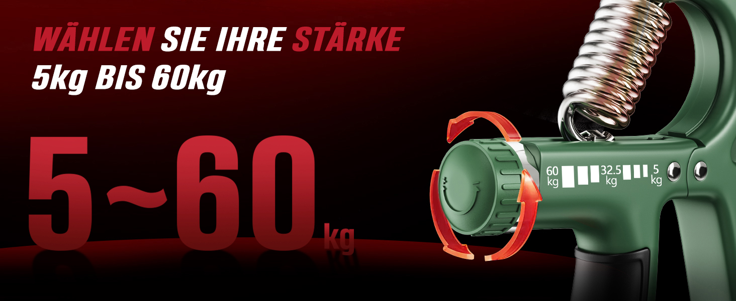 FitBeast Набір для тренування рук (5 шт.): підручники для підручників, фінгердехнери, м'яч для хвата, антистресовий м'яч для спортсменів (темно-зелений)