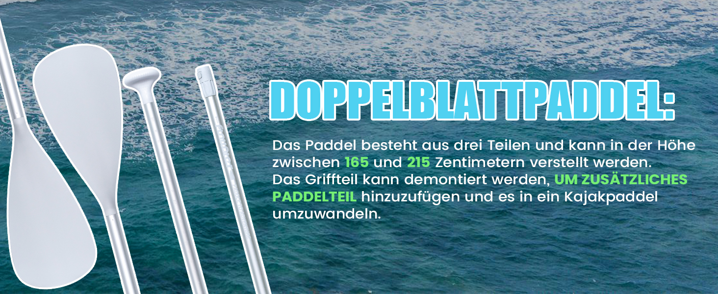 Надувний SUP-борд FunWater 10' & 11' з аксесуарами для дорослих, будь-якого рівня підготовки