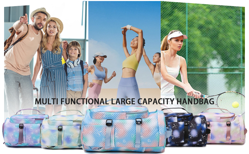 Спортивна сумка AUNGKWANG для дівчаток, рожева: водонепроникна, з відділенням для взуття та мокрих речей