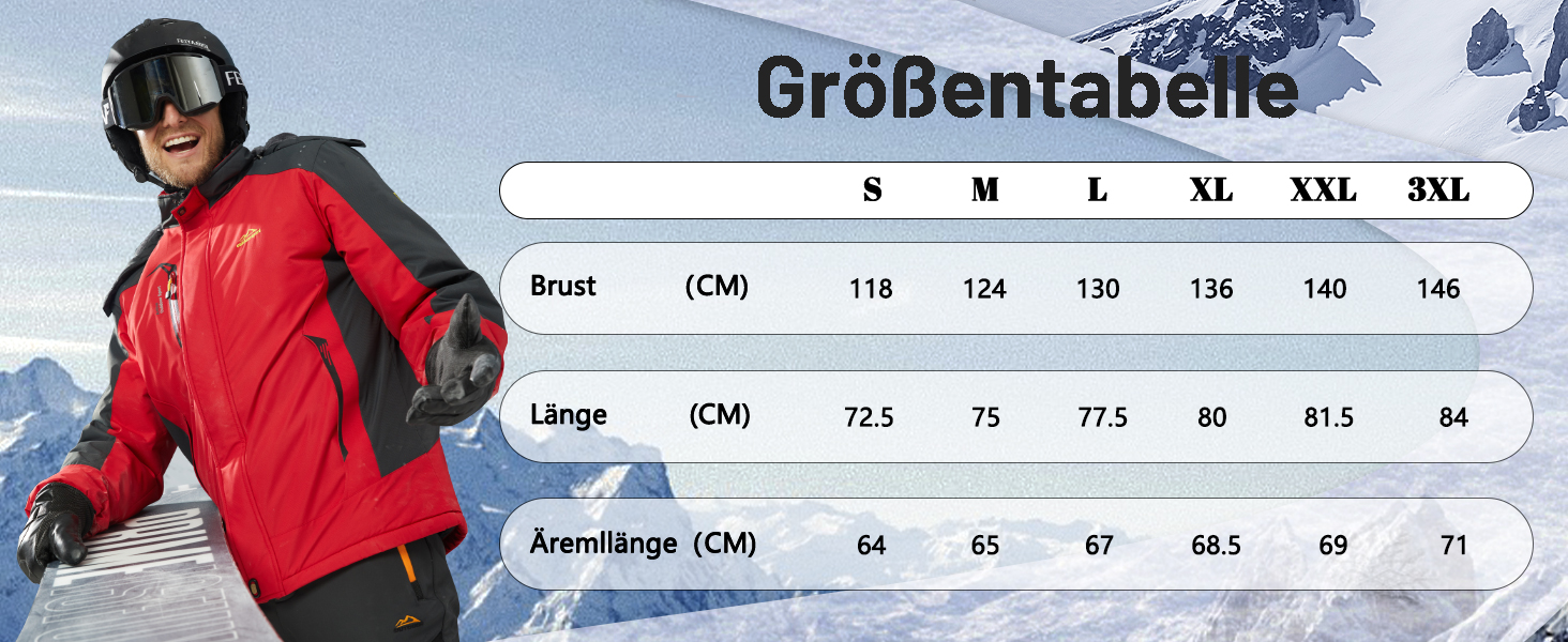 MAGCOMSEN Зимова куртка для чоловіків, тепла з підкладкою, водонепроникна, для катання на лижах, сноуборді, активного відпочинку, робоча куртка з відстібаною капюшоном, чорна, 3XL