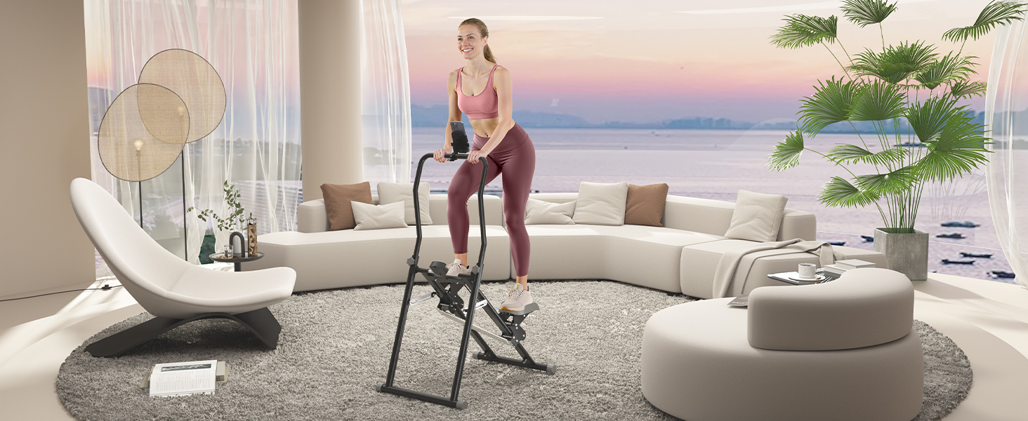 Сходи-степер MOMODA для дому: кардіотренування, складаний, сірий