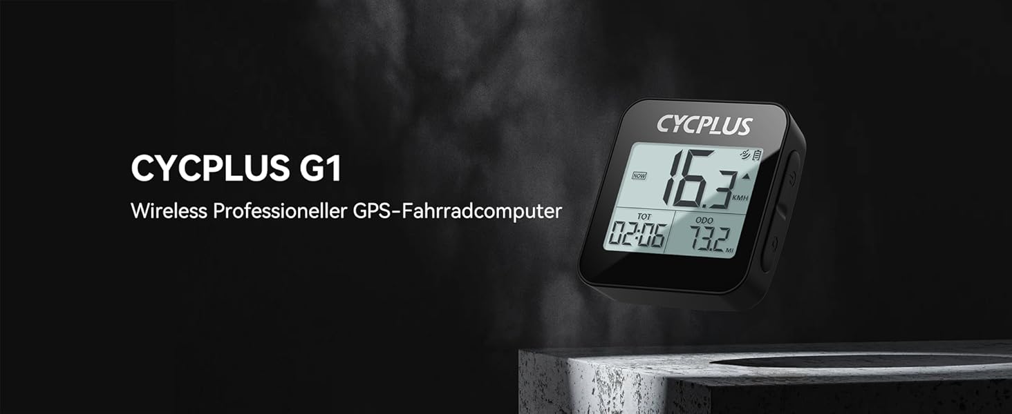 Велокомп'ютер CYCPLUS G1 GPS бездротовий водонепроникний спідометр IPX6