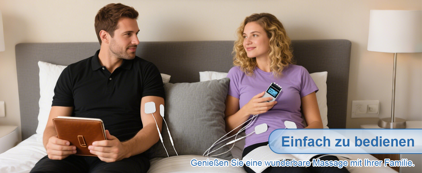 TENS/EMS масажер для тіла 3-в-1: 12 режимів, електрична стимуляція м'язів, для рук, ніг, спини, плечей, шиї (12 електродів)