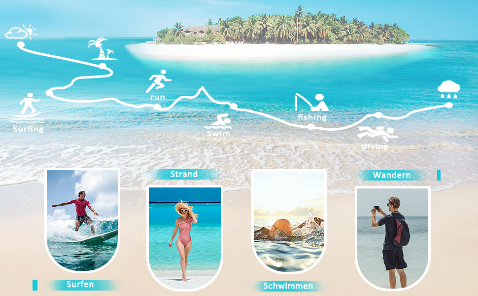 Зітоп Водні черевики для жінок та чоловіків, шкарпетки для плавання, швидковисихаючі пляжні черевики, легкі фітнес-черевики, м'які серфінг-черевики, басейнові черевики для дайвінгу, серфінгу, хайкінгу, йоги (36-46 EU), 38 EU, білий, сірий