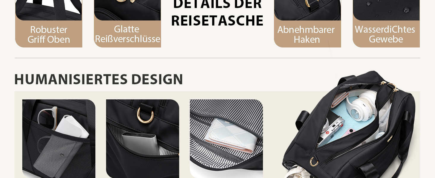 Спортивна сумка VNINE для жінок: легка, водонепроникна, для подорожей, тренувань та плавання (чорна)