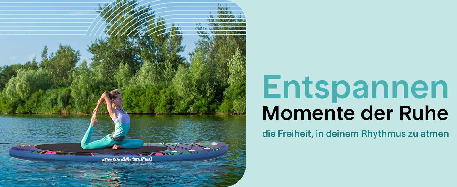Надувний SUP Серінелайф: комплект для сапсерфінгу з веслом, насосом та сумкою. Підходить для дітей та дорослих, чорний. Макс. вага: 155 кг