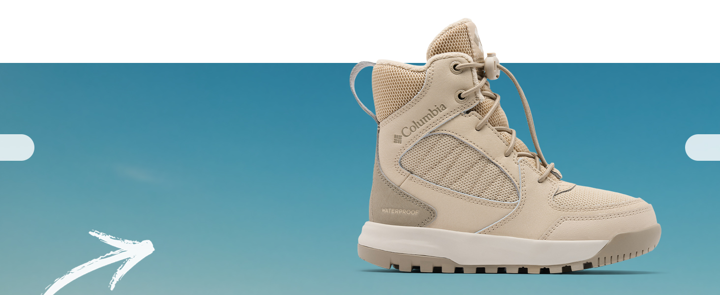 Черевики трекінгові Columbia Peakfreak Rush Mid Waterproof для дітей (32 EU, Mountain Blue Voltage)