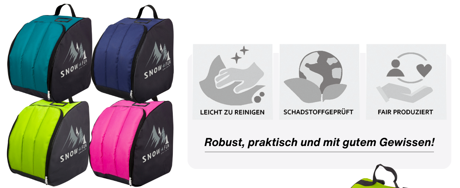 Рюкзак для дитячих гірськолижних черевиків BambiniWelt by Rafael K. - чорний