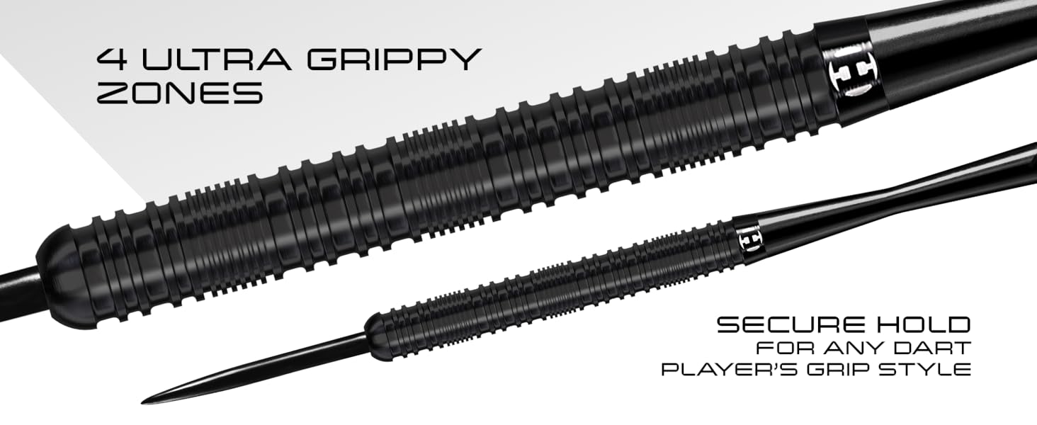 Дарти Harrows Caliber 90% Tungsten (21-30г) - Набір з 16 предметів (шафти, пір'я, кейс)