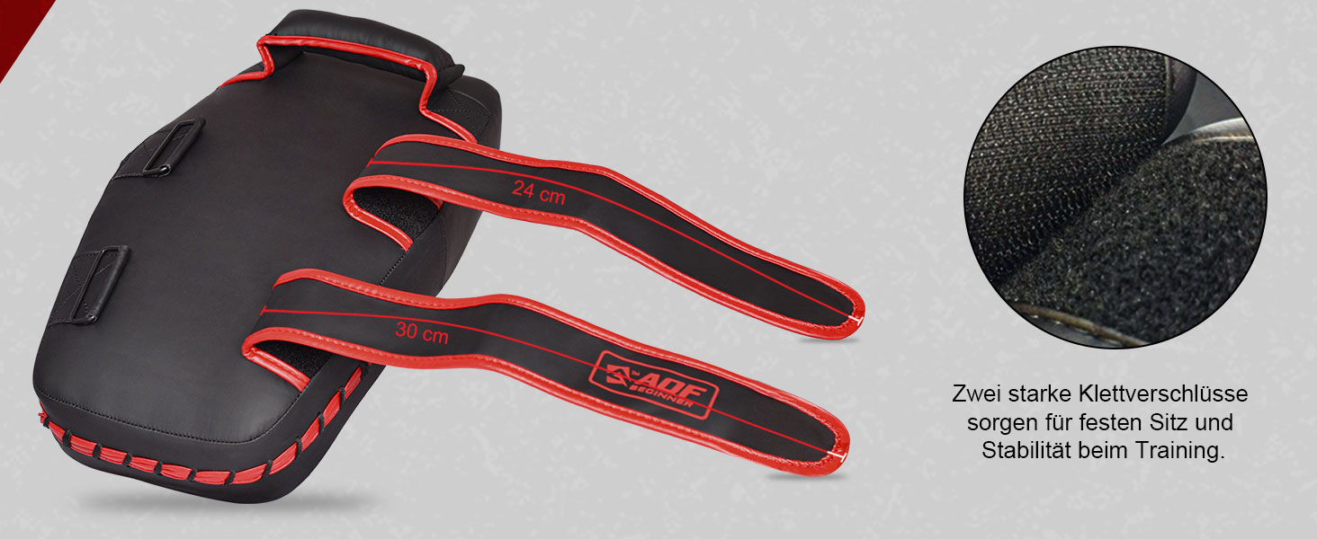 Набір боксерських подушок Pratzen Maya-Leder Curved (пара, чорний) для боксу, кікбоксингу, муай-тай, карате та MMA