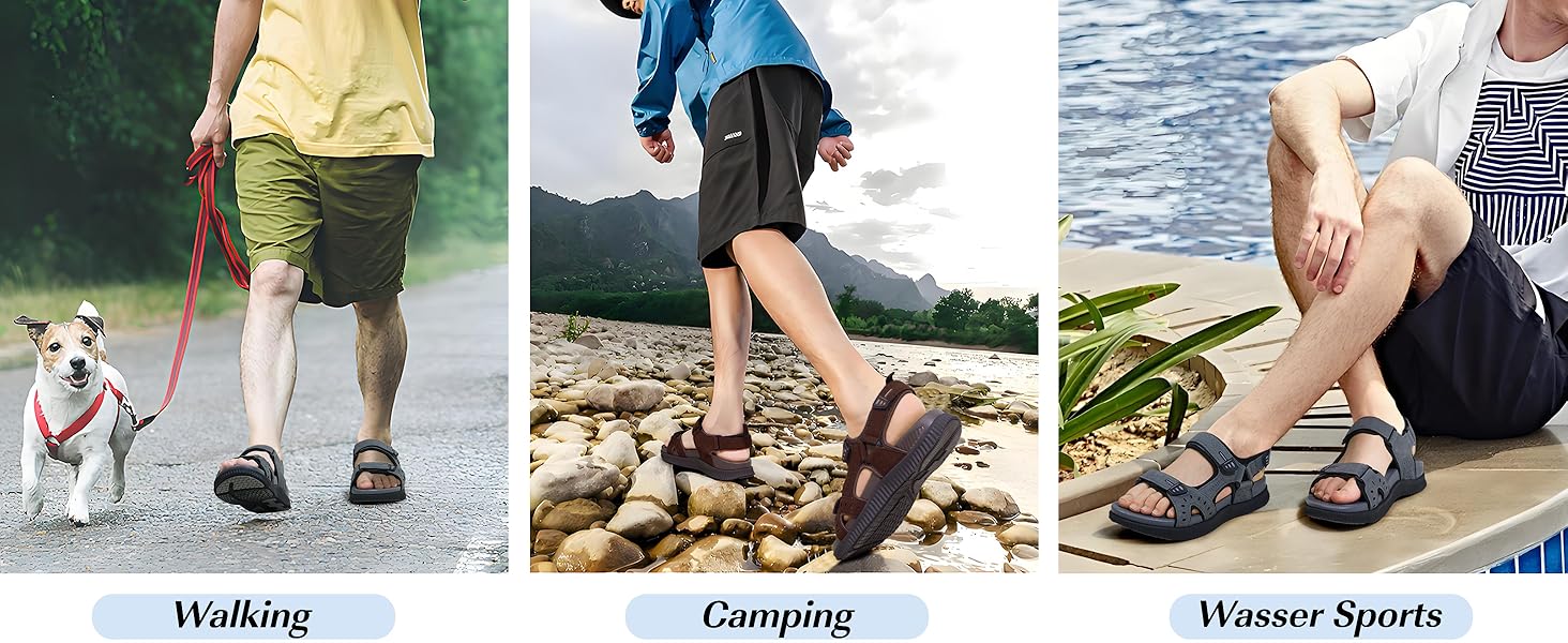 Чоловічі сандалі KuaiLu для трекінгу та відпочинку, ортопедичні, сині, розмір 42 EU