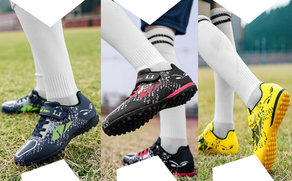 Дитячі футбольні бутси унісекс, легкі, з антиковзаючою підошвою, для тренувань на штучному газоні, розмір 30-39 (EU), блакитні