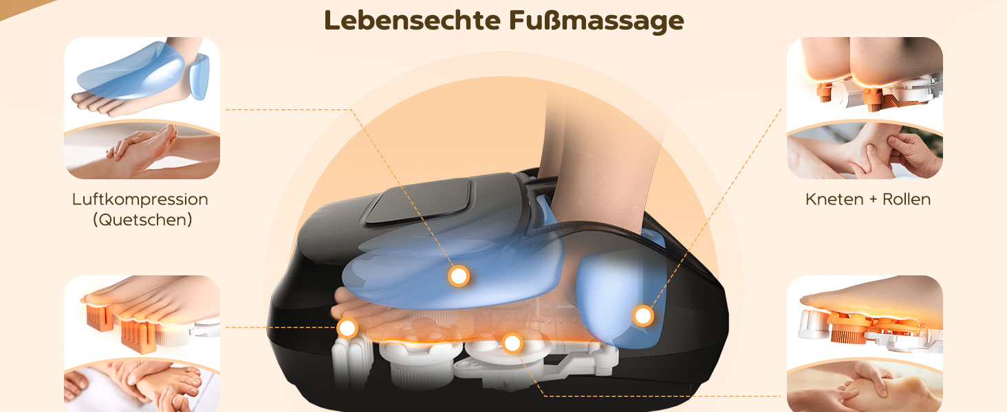 Масажер для ніг Shiatsu з пультом керування та LCD-дисплеєм, до 48 розміру, ідеальний подарунок для жінок/матусь/батьків