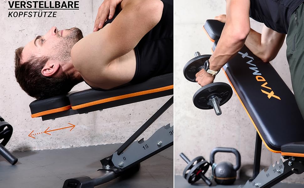 Регульована складана лава для гантелей, посилена тренажерна лава для дому, витримує до 360 кг, багатофункціональна атлетична лава для силових тренувань