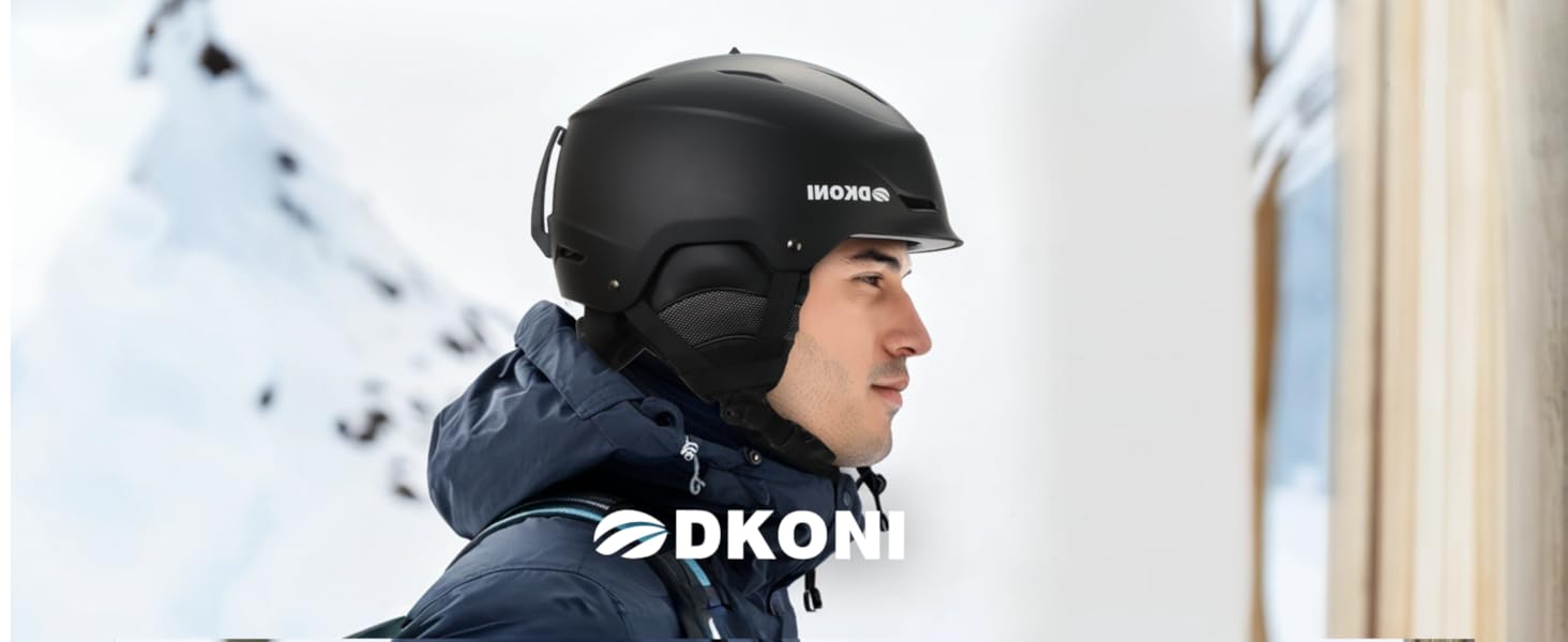 Шолом для сноуборду та гірськолижного спорту для чоловіків, жінок та дітей, регульований розмір, 3-рівнева вентиляція, міцна PC-оболонка з EPS-піною, розмір L (58-62 см)