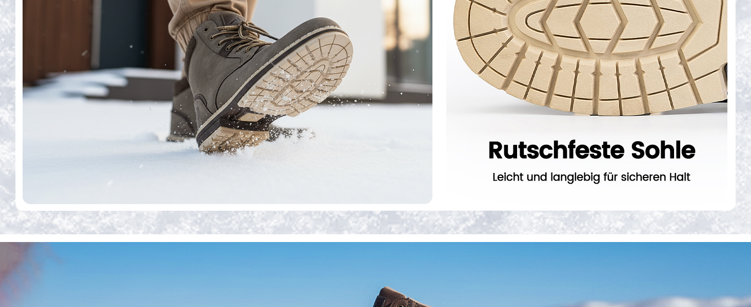 Чоловічі зимові черевики CC-Los: теплі, зручні, антиковзаючі, розмір 40-48 EU (44 EU широкі, сірі)